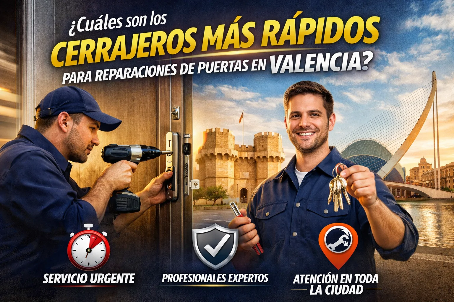 Cuales son los cerrajeros mas rapidos para reparaciones de puertas en Valencia - Tienda Online